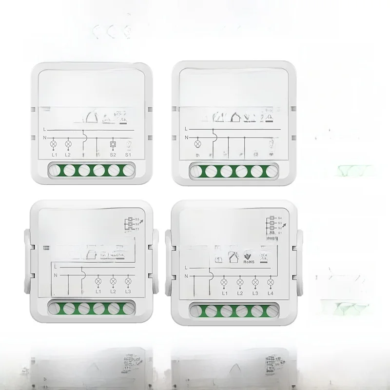 1/2/3/4 Gang Tuya moduł inteligentny przełącznik WiFi z podwójną kontrolą, inteligentna automatyzacja życia DIY Breaker działa z Alexa, Google Home — zdjęcie produktu 7