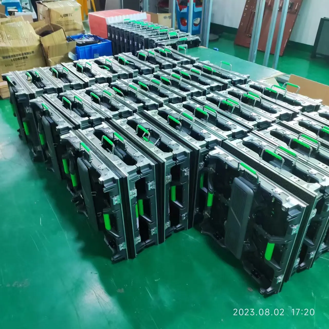 High Refresh P3.91 Outdoor Rental LED Video Wall Panels 500x500mm Full Color LED Cabinet Rental LED Display Screen Box