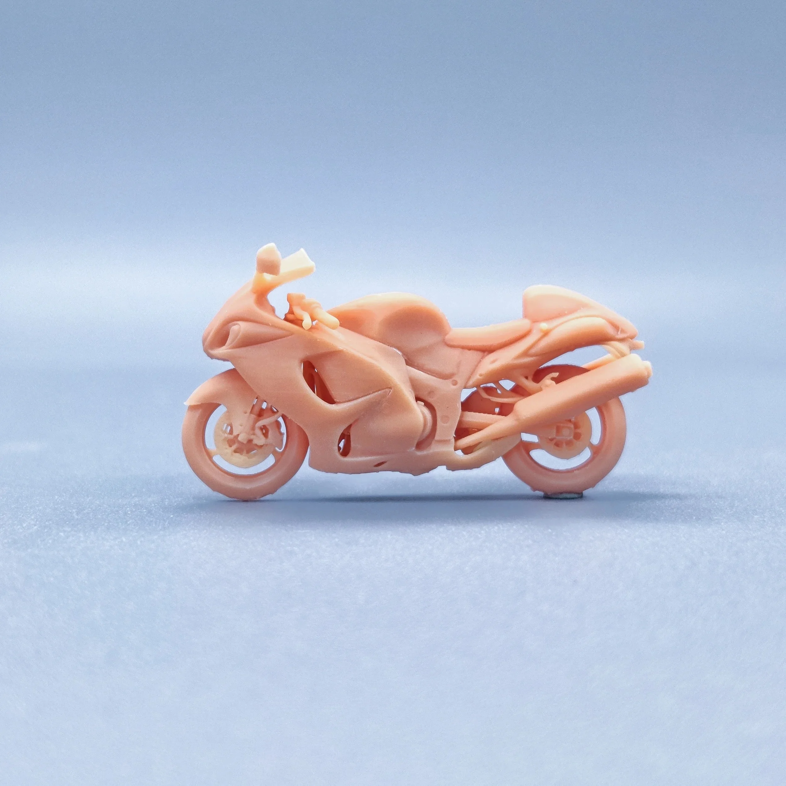 Figurine d'Auckland peinte à la main en résine non colorée, l'inventaire, diorama, modèle de moto, V731, 1/64, 1/43