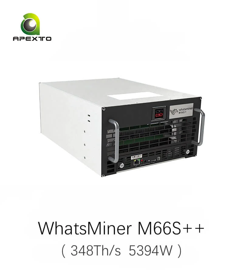 

FAST SELLING MicroBT WhatsMiner M66S++ 348T 5394W Bitcoin Miner Immersion Cooling