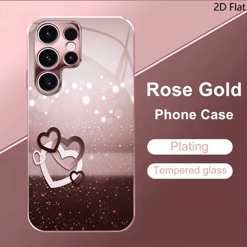 Heart For Samsung Galaxy S24 S25 S26Ultra S23 S22 S21PLUSFE A55 A54 A52 A35 A15 Phone Cover Shockproof Protective Back Cover