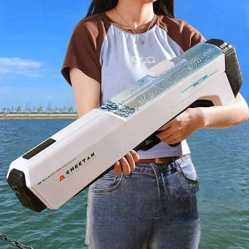 Automatisch Absorberen Water Hogedruk Elektrisch Waterpistool Speelgoed Voor Kinderen Zomer Buitenzwembad Vechtspellen Kinderen Waterpistool Cadeau - afbeelding 2