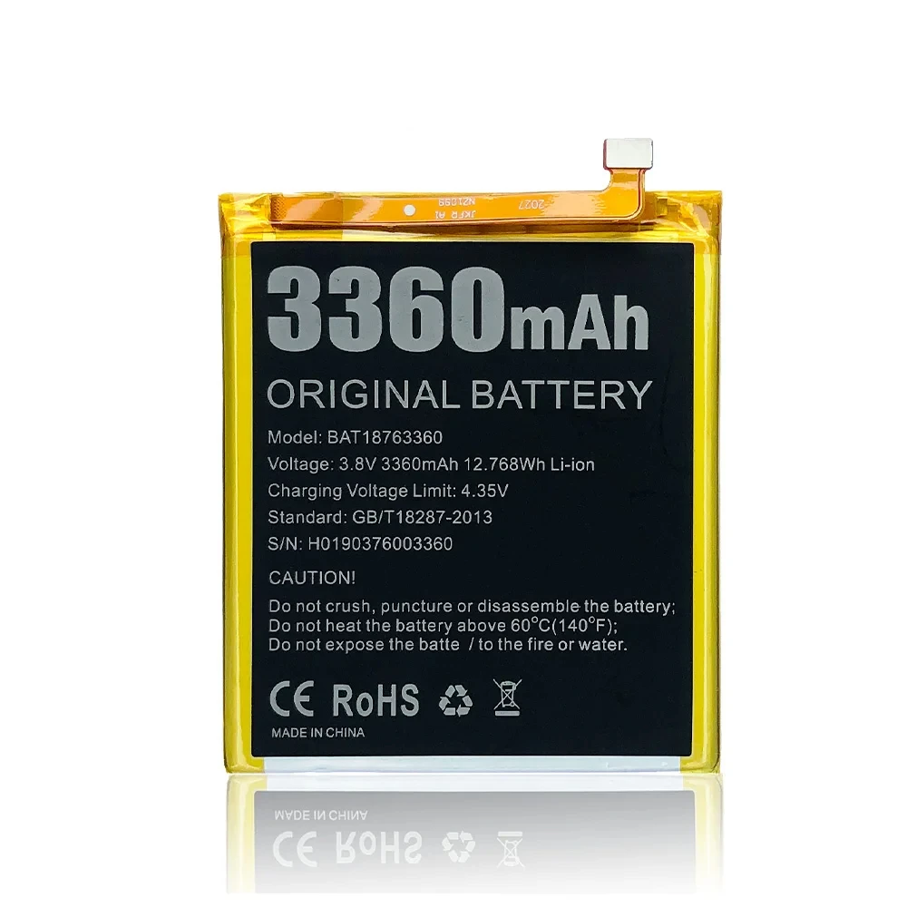 100% Genuine Original 3360mAh BAT18763360 Doogee N10 Battery For Doogee Y7 Doogee N10 Replacement Phone Batteria + Free Tool