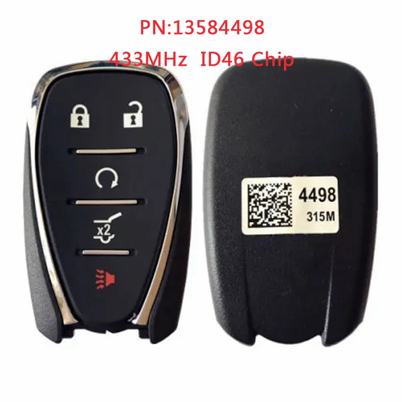 TXK014063 Original 13584498 For Chevrolet Equinox 2018 Smart Remote Car Key 4+1 Button 315MHz ID46 PCF7937E Chip FCC ID HYQ4AA