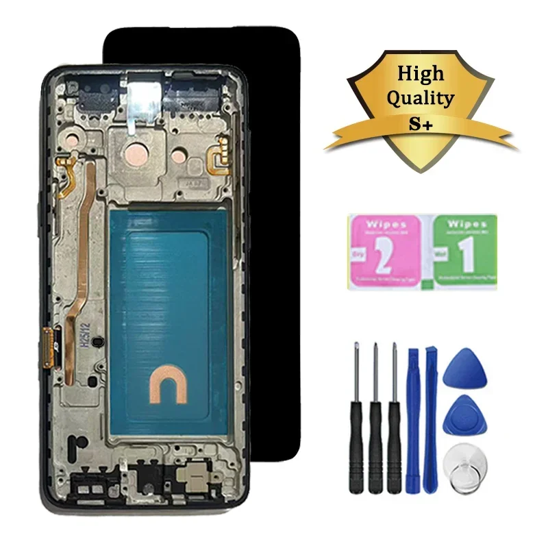 New TFT Quality for Samsung S9 LCD G960 G960F G960N G9600 G Display Touch Screen Digitizer S9 Display With Frame Replacement