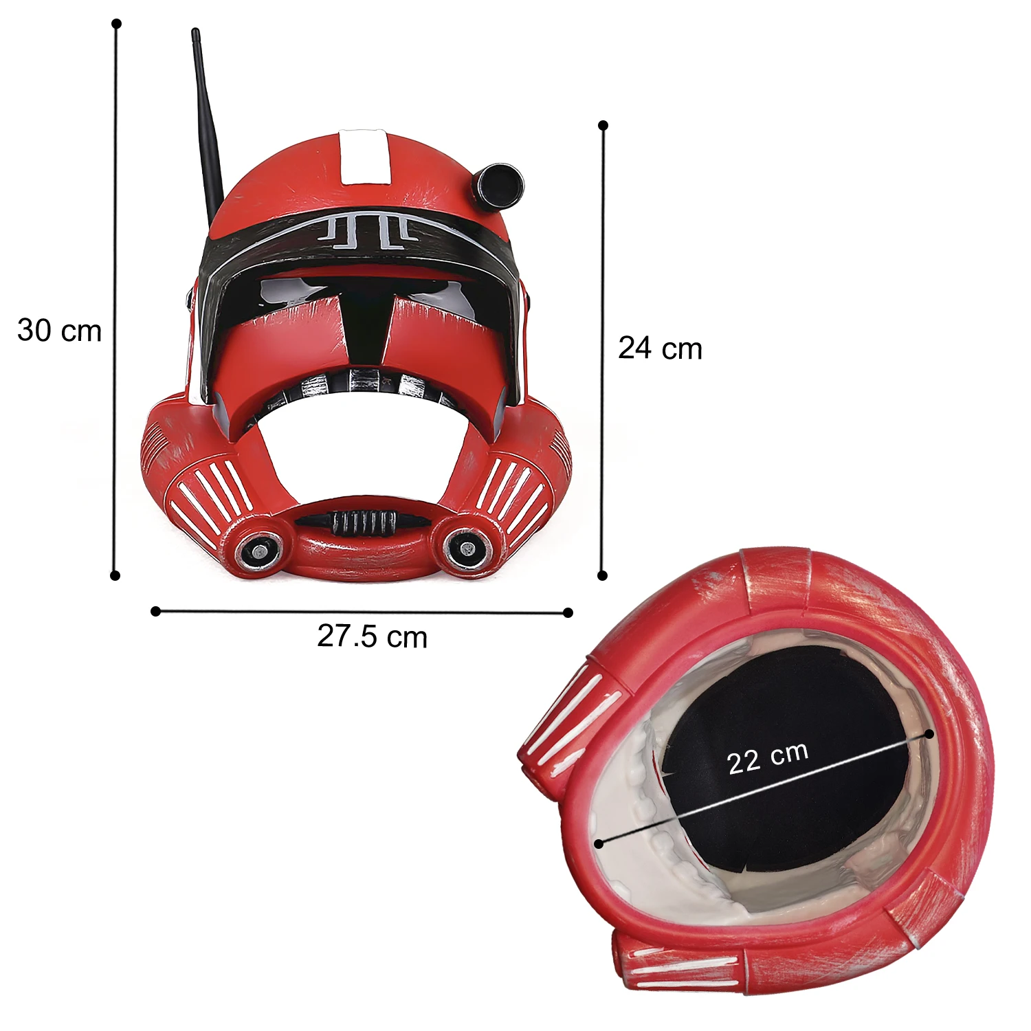 PHS Helm Boba Fett Cosplay PVC Komandan FOX Helm PVC Halloween Masker Dewasa Anak-anak Unisex AS