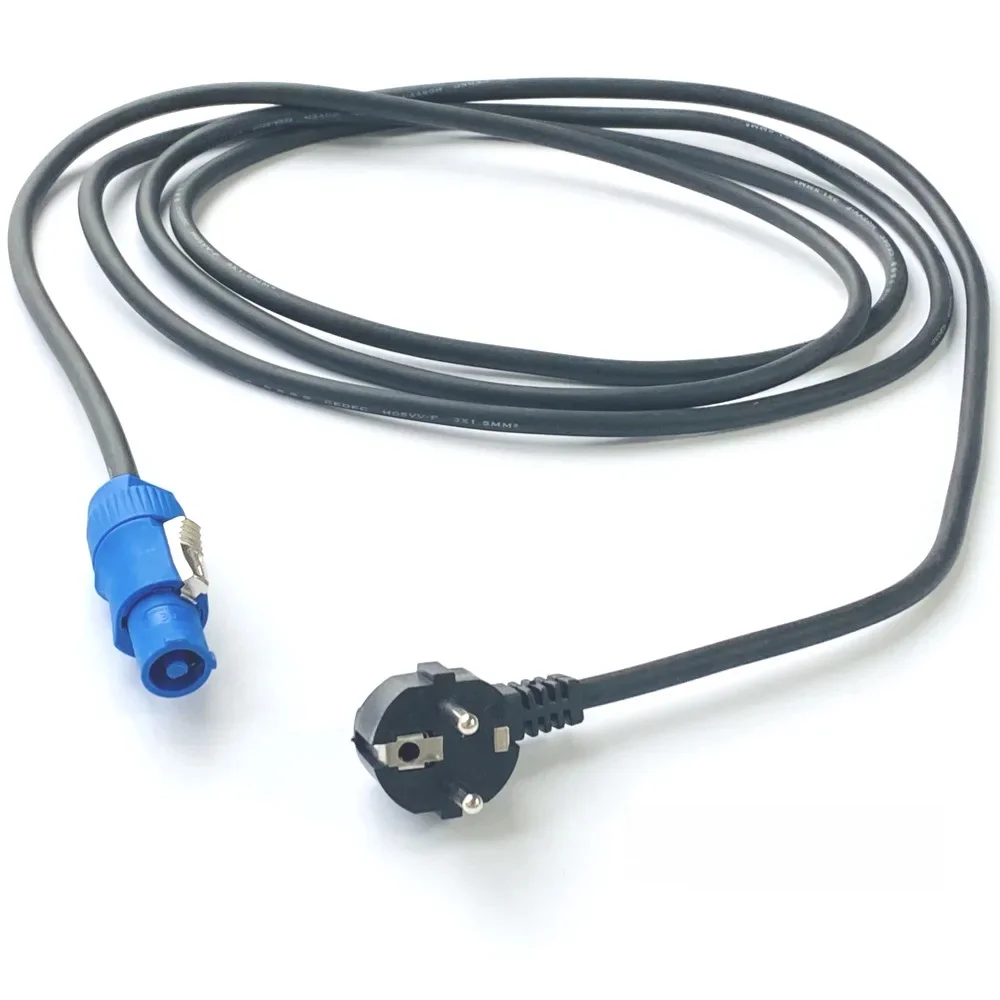 Podiumlicht Voedingskabel PowerCon EU Plug 3Meter 3x1.5mm2 Netsnoer Draad Voor DJ Audio LED Moving Head Verlichting CO2 Rookmachine - afbeelding 2