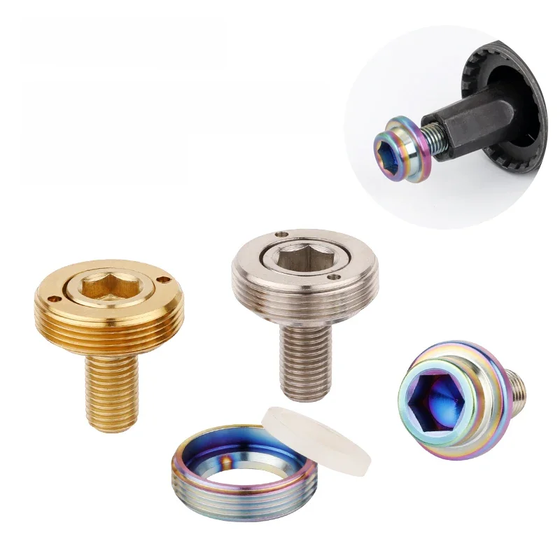 AliExpress DEEMOUNT Deemount Bicycle Square Taper Bottom Bracket Fixing Screws M8*15mm Titanium Alloy Ti Bolts for MTB