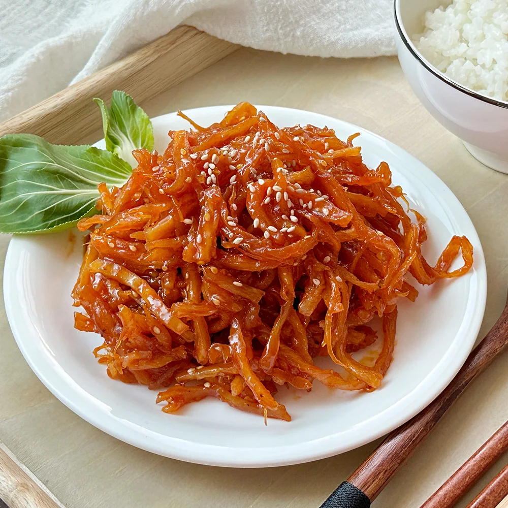 진미채 고추장무침 150g 오징어채 무침 볶음 엄마 손맛 수제 반찬