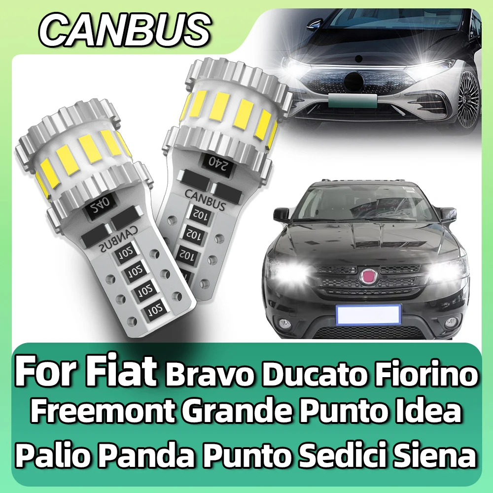 

For Fiat Bravo Ducato Fiorino Freemont Grande Punto Idea Palio Panda Punto Sedici Siena LED Clearance Light Lamps W5W T10 CANbus