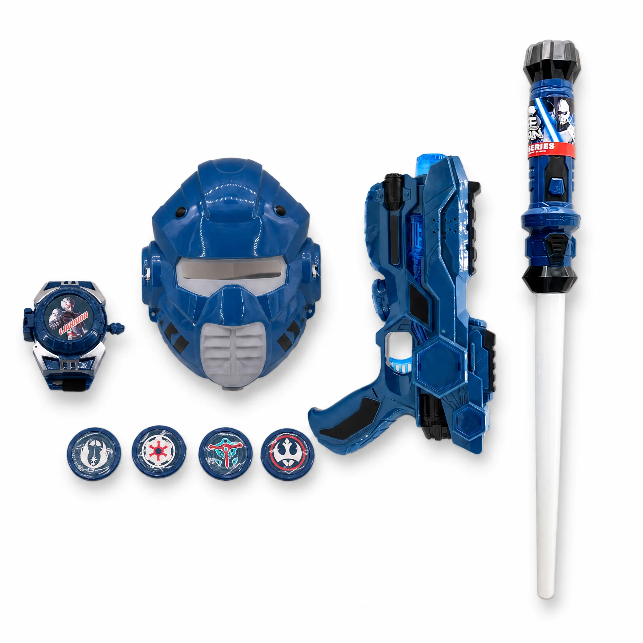 Complete Space Battle Kit met Launcher en Galactisch Zwaard - Speelgoed met speciale licht- en geluidseffecten voor kinderen, heldenkostuum