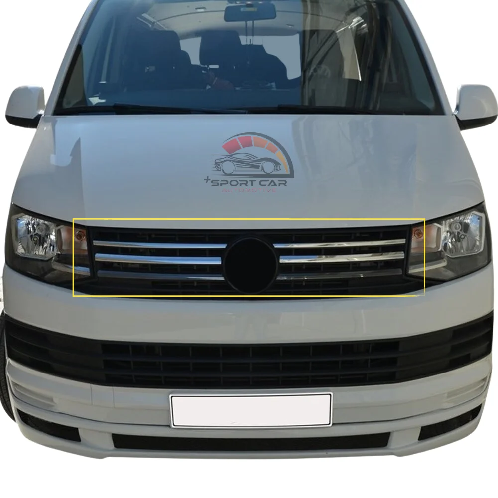 For VW T6 carrier chrome front grille 4 PCs. 2015 -2019. Stainless steel. A + quality modified design accessory