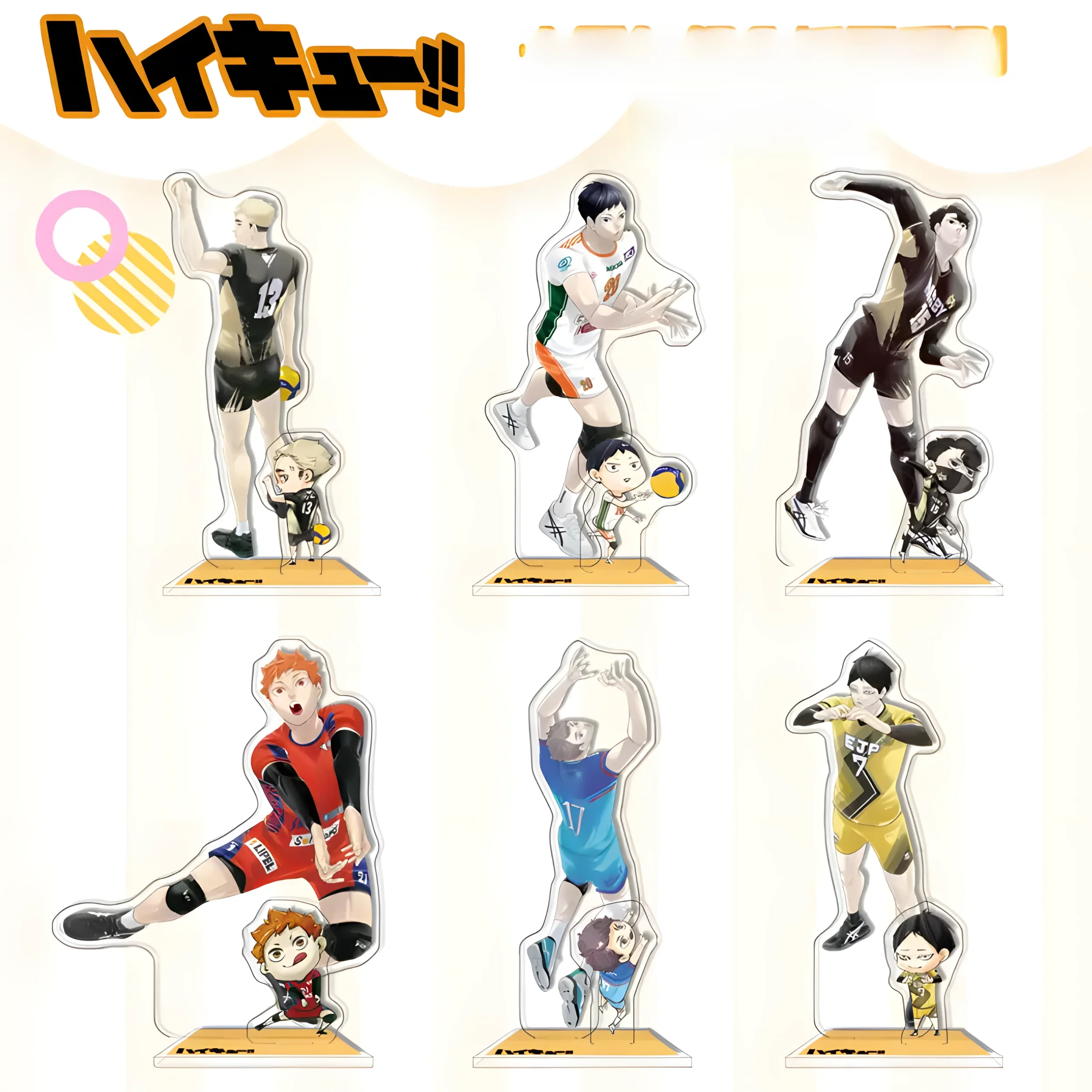 Anime Haikyuu!! neue Acryl Stand Figur Modell Tischplatte Volleyball Jungen Action figuren Ornamente