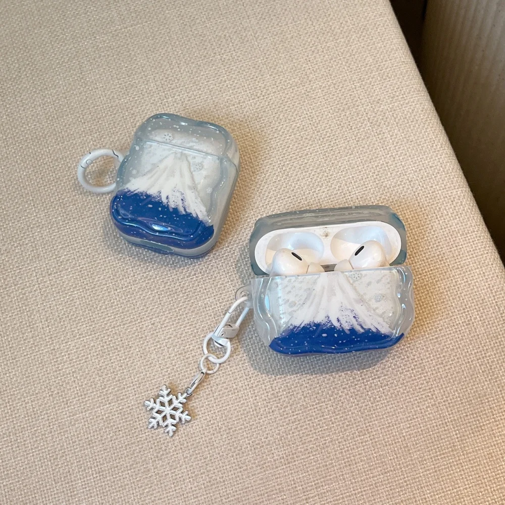 

Healing painted snow mountain headphone protective case, suitable for AirPods 4/3/2 Pro/2/4, new shockproof protective case