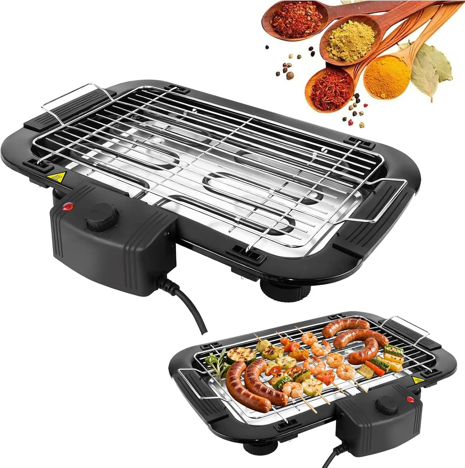 1500W Smokeless Electric BBQ Grill Indoor Outdoor