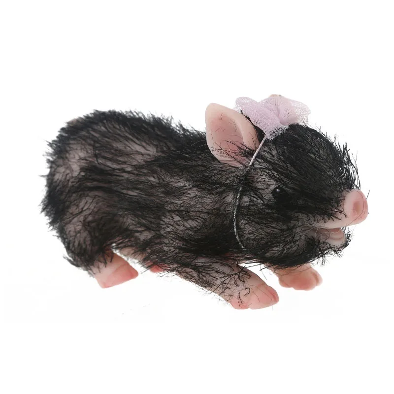 

Реалистичная кукла свинка размером 11 см, силиконовые аксессуары для кровати, игрушка, милая Реалистичная кукла-поросенок, игрушки для декомпрессии