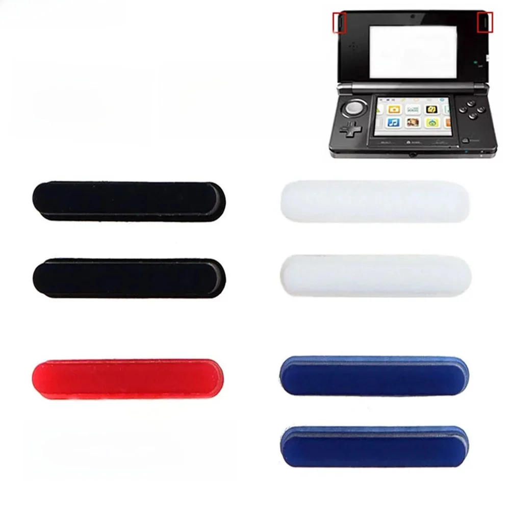 Remplacement du bouton de coussin en silicone pour console de jeu 3DS, écran LCD supérieur, pieds avant en caoutchouc, pièces de réparation de coussin de couverture