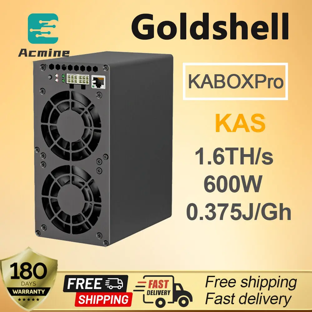 BR FAST SHIPPING New goldshell KA BOX Pro kaspa kas miner hashrate 1.6TH/S 600W with 750W PSU