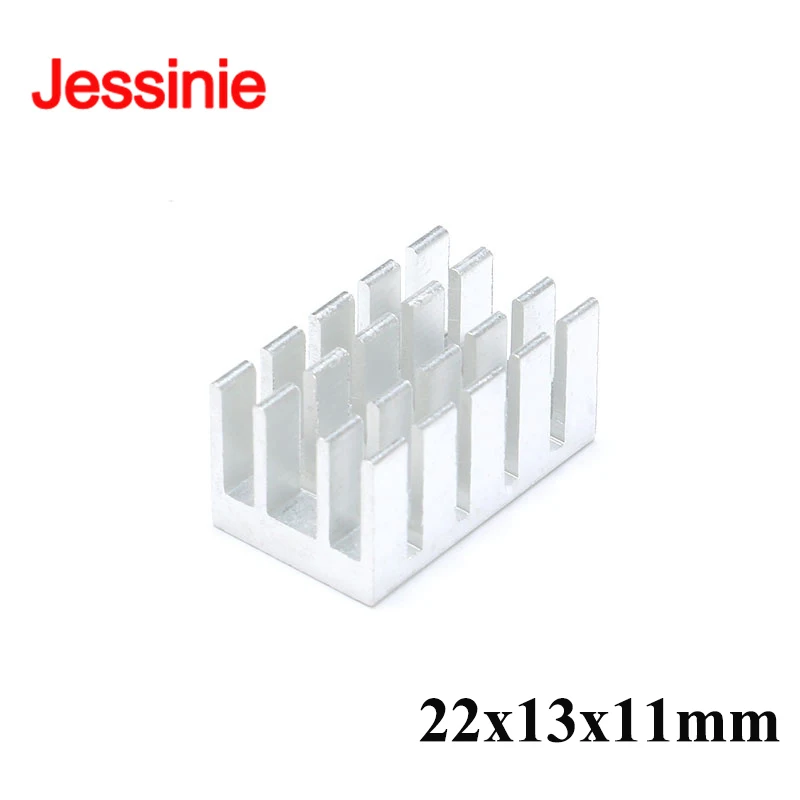 20Pcs/1pc 22*13*11mm 22x13x11 Aluminum Alloy Heatsink Radiator Heat Sink Electronic Chip IC Cooling Radiator Cooler For CPU PCB