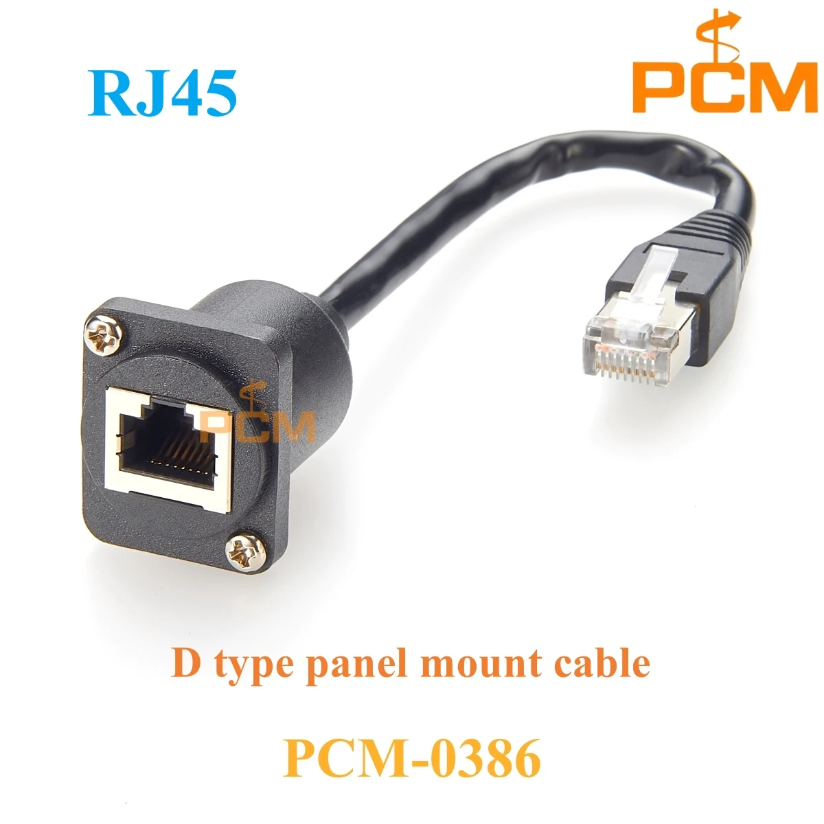 

RJ45 «мама-папа» D-типа для монтажа панели с квадратным корпусом 8P8C Ethernet-кабель для установки круглых патч-панелей серии D