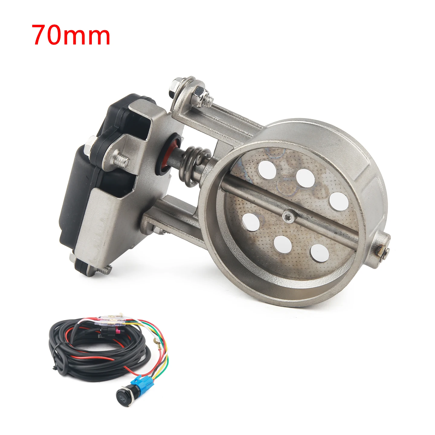 Auto/Motorfiets Uitlaatpijp Systeem Locomotief Geluiddichte Rvs Klep Elektronische Schakelaar Knop Controle 51/60/63/70/76m