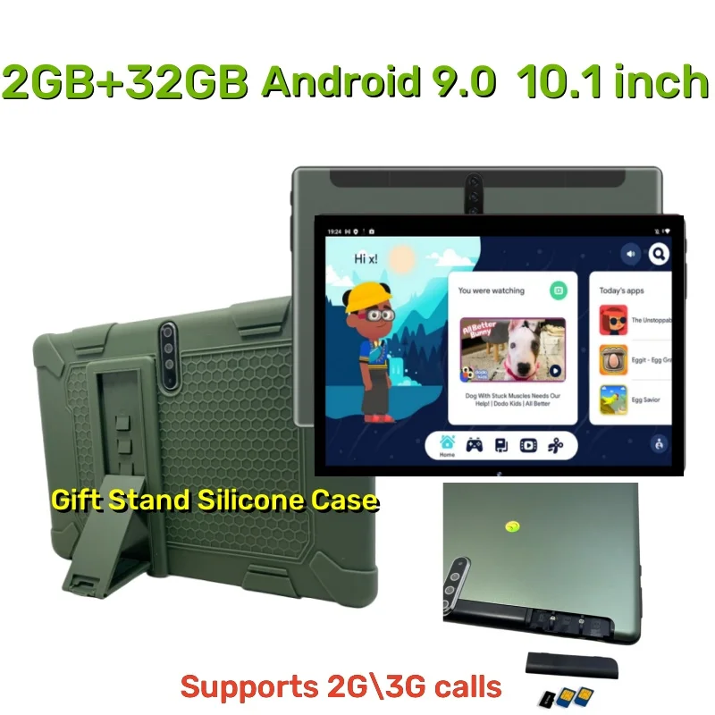 Imagem -03 - Tablet com Câmera Dupla para Crianças Suporte de Presente Silicone Z80 2gb de Ram 32gb Rom Android 9.0 Chamada Telefônica A53 1.5 Ghz Quad Core Mtk6737 101 Polegadas