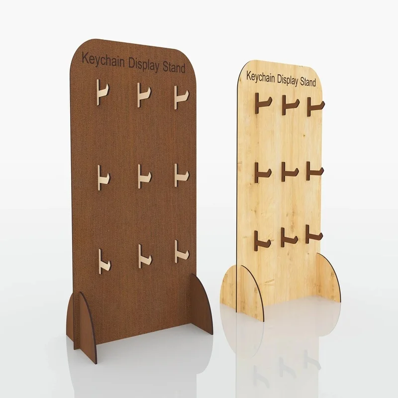 Подставка для ключей, файлы для лазерной резки |   SVG DXF CDR PDF |   Векторный дизайн для резки древесины |   Регулируемая стойка для материала толщиной 3–6 мм.