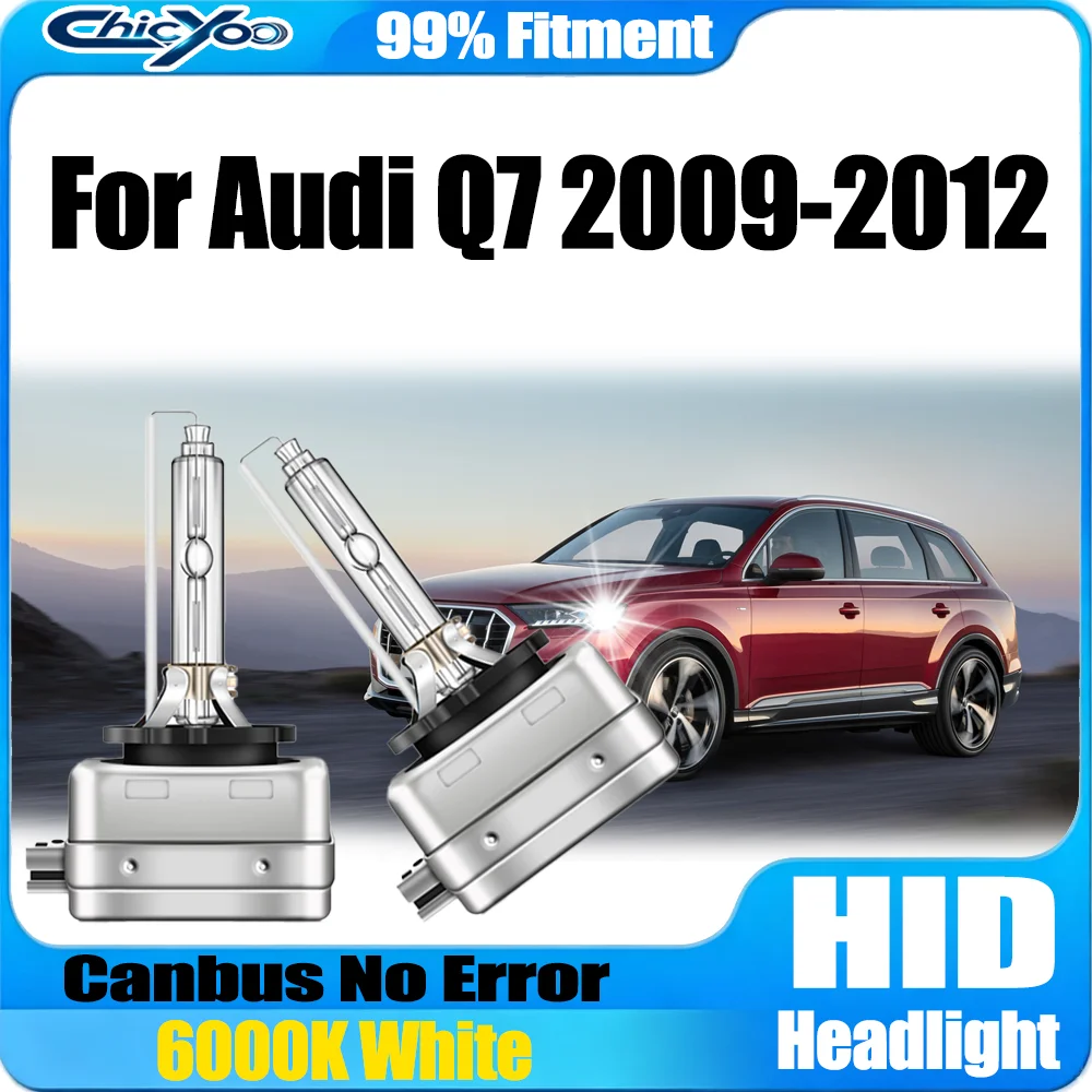2PCS 20000LM High Power D3S HID Xenon Headlight 6000K White Canbus No error Auto Lamps Xenon Light 12V 24V For Audi Q7 2009-2012