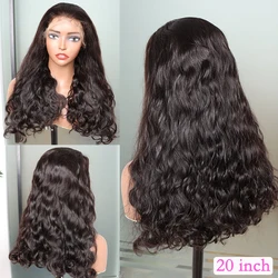 Water Wave Super Double Drawn Human Hair Wigs 200% Density HD Lace Preplucked 4x4 13x4 Lace Frontal Wig Full Raw Hair For Women