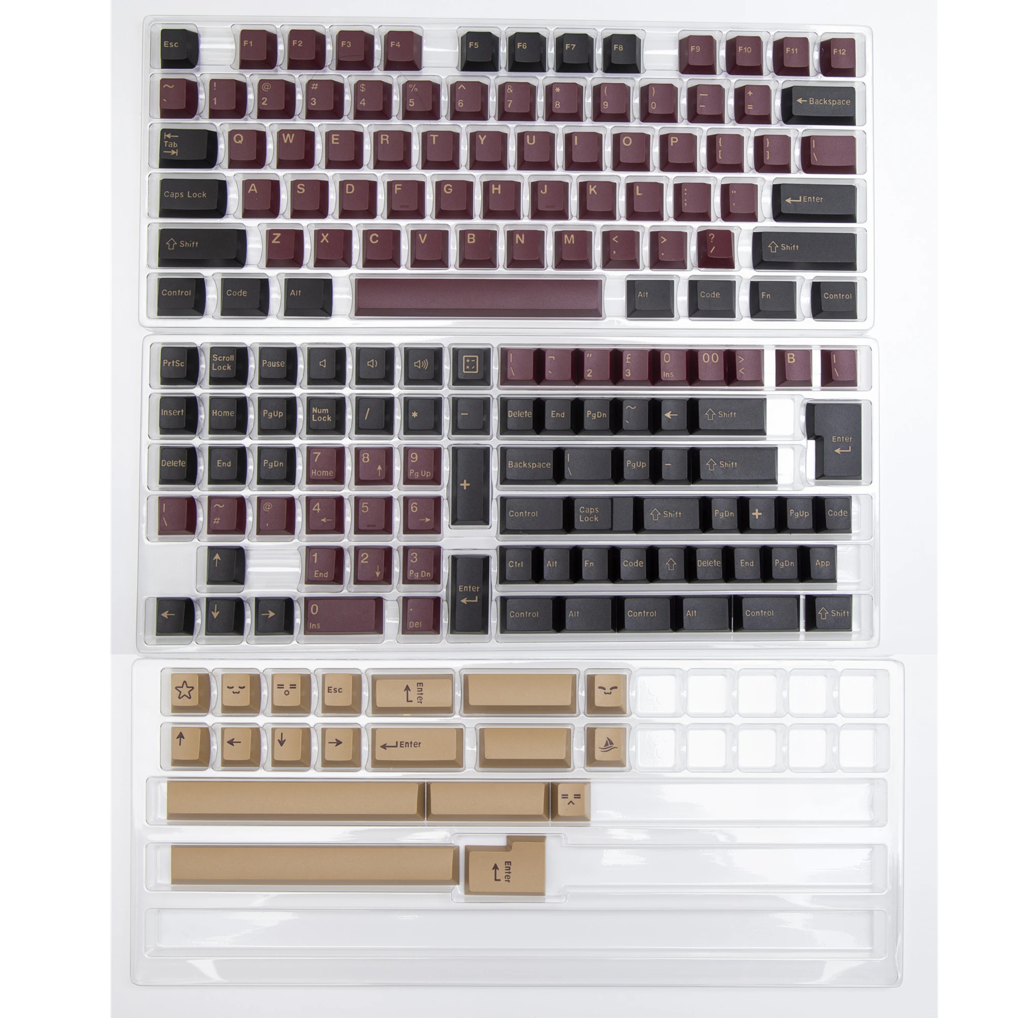 Rot Samurai keycap Doppel schuss Kirsche/OEM Profil Fit 61 68 84 87 100 104 tastatur unterstützung Alice Layout