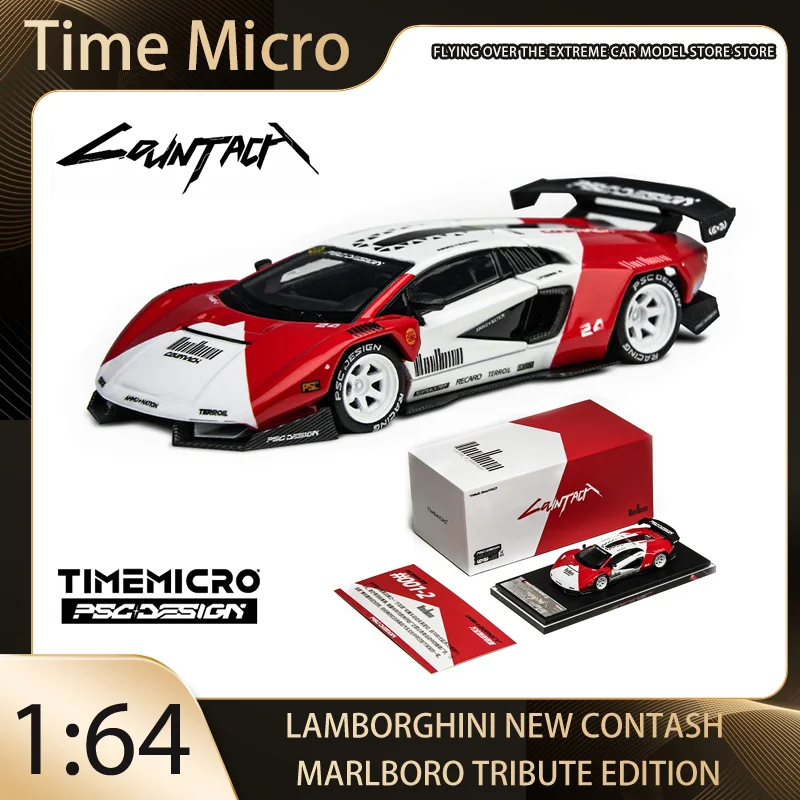 

TimeMicro × PSC DESIGN 1:64 New Contash Marlboro Tribute Edition Alloy Premium Diecast Vehicle Model Toy Collectible Display