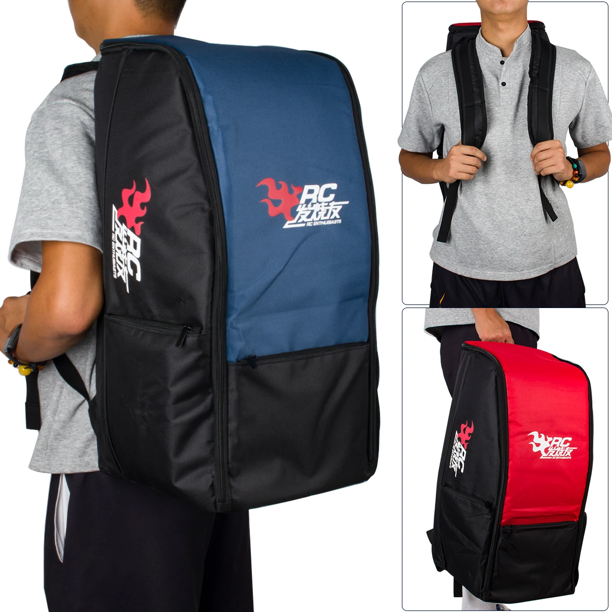 1:10 TRX4 TRX6 Axial SCX10 RCカー用 アウトドア 大容量 通気性 バックパック ポータブル収納バッグ RCクローラー ドリフトカーモデル用