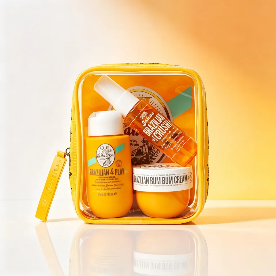 Tropical Caramel Nut Body Care Travel Set
