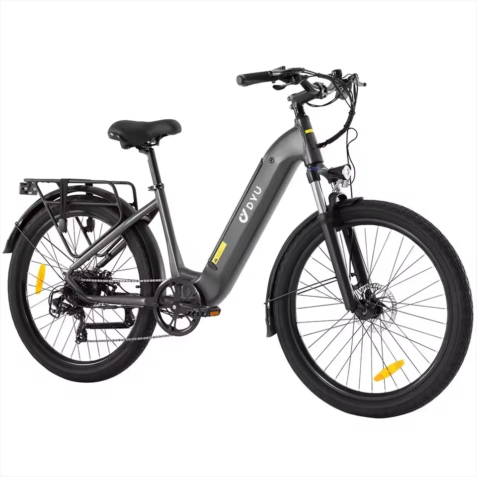 

C1 Electric Bicycle 350W Brushless Motor 36V10AH Lithium Battery Electric Bike Dual Disc Brake Adult City 26 Inch Tire Ebike
