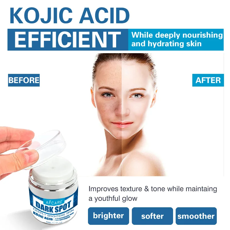 2025 Dark Spot Whiten Cream Kojic Acid Brighten Skin Eliminates Melanin Pigmentation Melasma Moisturizing Korean Skin Care