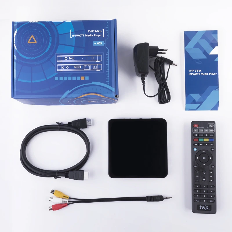 5 Teile/los Tvip605 TV Box Linux & Android Iptv Box H.265 3840x2160 Quad Core 2,4G 5G dual WiFi Set Top Box Smart Media-Player