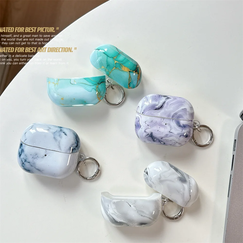 

Marble patterned headphone cover suitable for Samsung Buds3/3pro headphone cover IMD soft shell all inclusive