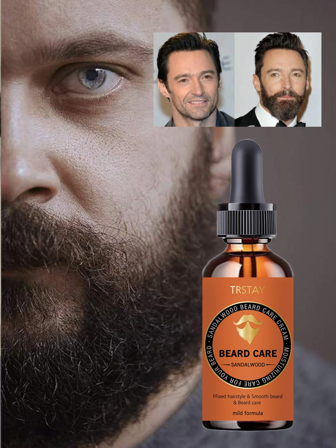 Beard Growth Oil Hydrating Moisturizing Care Stimulates Follicles Thicker Fuller Beard Reduces Breakage Split Ends Soothes Irrit - Image 3