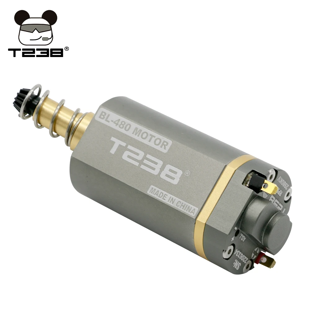 T238 Brushless มอเตอร์แรงบิดความเร็วสูง Airsoft ยาวแกน AEG มอเตอร์ประสิทธิภาพความร้อนสูง Stepless ความเร็วมอเตอร์