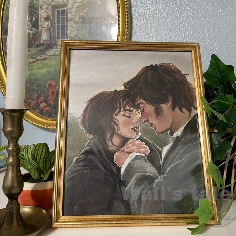 Pride and Prejudice Pemberley Oil Painting Canvas Poster Movie Moments Illustration Art Prints Jane Austen Classic Wall Decor