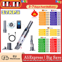 Smartai H5 Handheld Cordless Vacuum Cleaner, 17Kpa Suction Power, 145W Power, 30Min Runtime, Led Screen