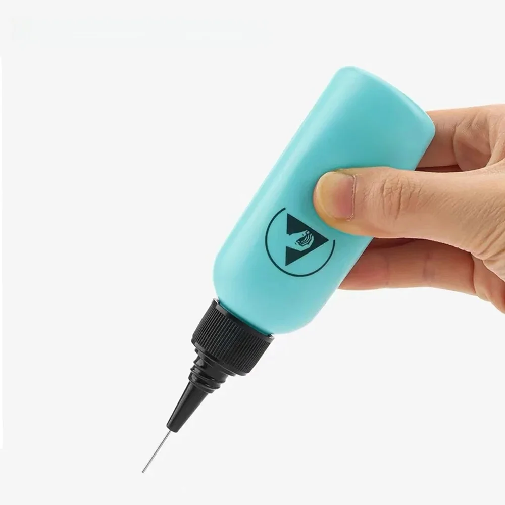 Alcoholfles doseren hars wasplaat water antistatische oplosmiddelfles met naald 65ML lekvrije reparatie van mobiele telefoons - afbeelding 2