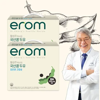 이롬 황성주 검은콩 고칼슘 두유 + 무가당 두유 190ml X 20팩, 선물용 박스, 검정콩 단백질 무설탕 음료 