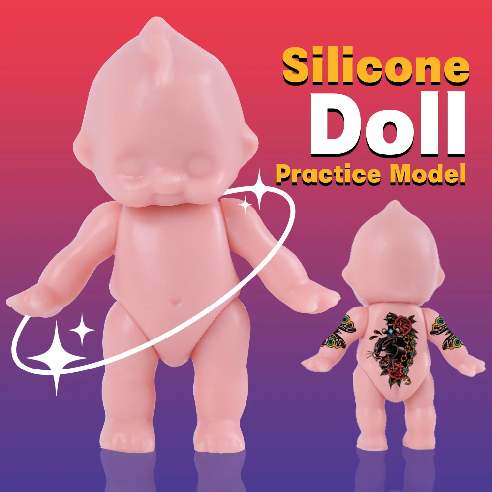 Cute Doll Silicone Practice Skin Model Creative Auxiliary Training Tattoo Practice Skin For Beginner Tattoo Accessories