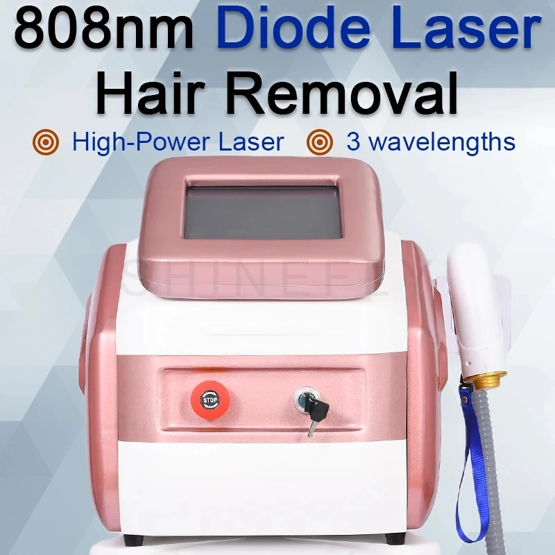 2024 3500W  Portable crystal epilator Rose Gold 808 755 1064 nm Hair Removal Laser Diode Hair Removal Machine