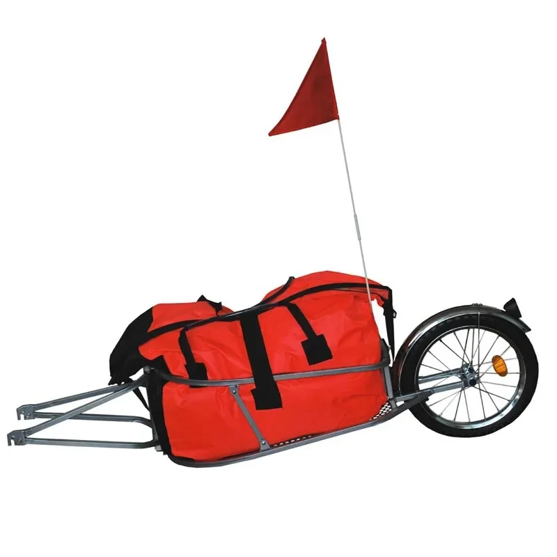 AliExpress NONE Solo Single-Wheel with 16inch Tyre Bike Bicycle Cargo Trailer - Bike Touring Camping Luggage Carrier Barrow