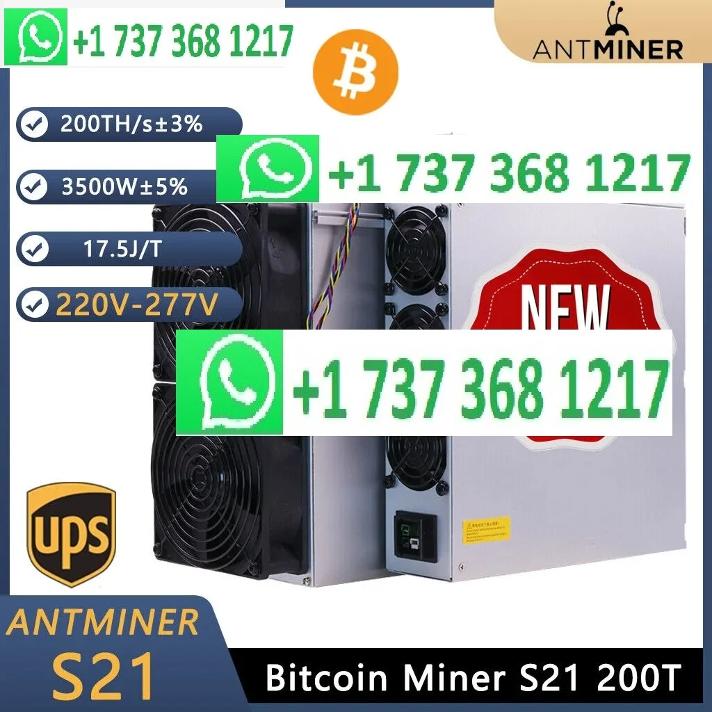 HOLIDAY DISCOUNT !!!! BUY 3 GET 1 FREE Bitmain Antminer S21 200T 3500W Bitcoin ASIC Miner ready to ship