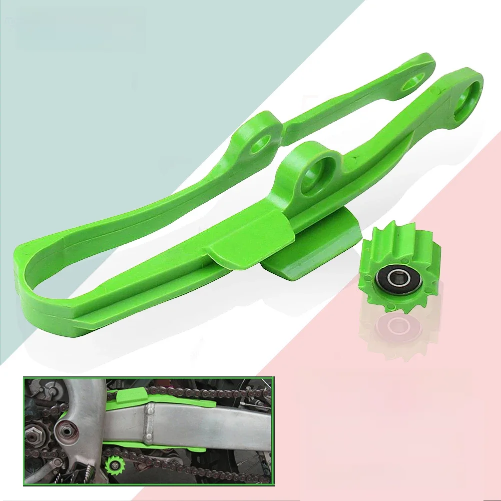 Guide coulissant de rouleau de chaîne de moto, bras oscillant pour KAWASAKI KXF250 KXF450 KX250F KX450F KXF 250 450 KX 250F KLX450R, Guide de chaîne