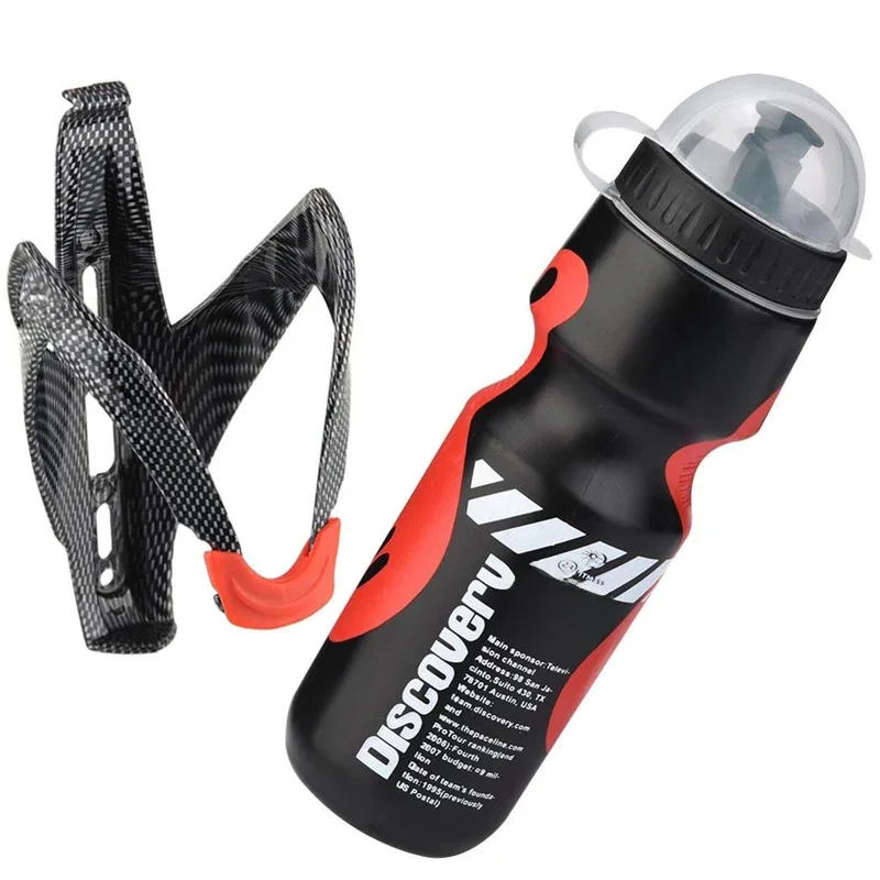 AliExpress Bike Water Bottle with Bicycle Holder Cage Bracket Bicycle Cycling Sports Drink Jug DIY Water Bottle Portable Outdoor Drink Cup