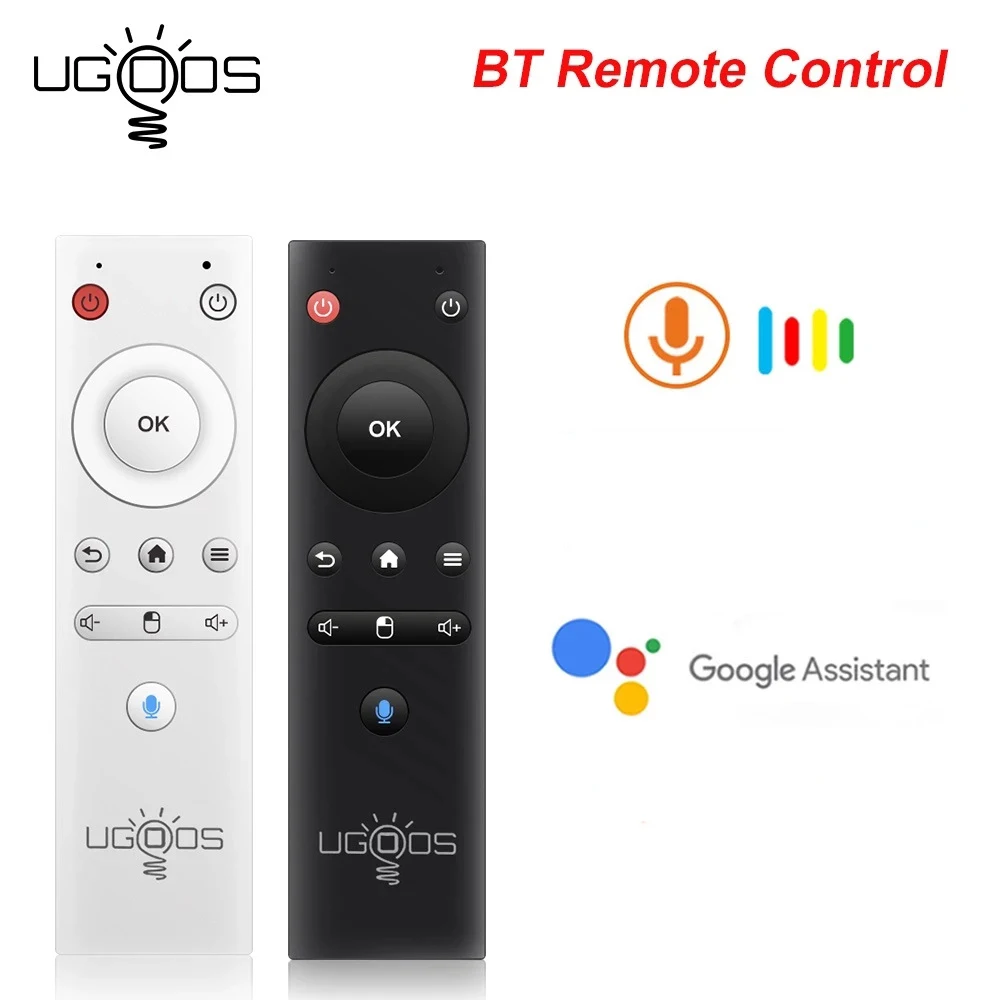 Ugoos-controle remoto para tv box am7, am6b plus, x3, x4 pro plus, android tv box, google voz tv box